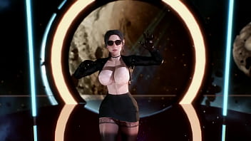 Gadis Korea Berpaha Tebal Menari Dengan Gerakan Menggoda Dalam Video 3d